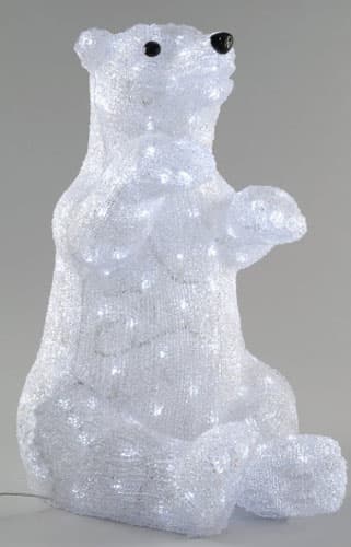Акриловая фигура Медведь. 200 белых светодиодов. Размер 53 см