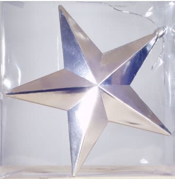 Игрушка Звезда, Размер 300 мм, Цвет: золото, серебро
