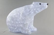 Акриловая фигура Медведь. 270 белых светодиодов. Размер 60 см