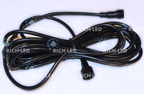 Удлинитель Rich LED 5 м, 3 pin, черный