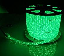 Дюралайт 100м LED круглый, зеленый, 3 жилы, 2400 ламп