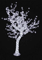 Световое дерево с акриловым стволом Белый цветок 2 м, 776 белых диодов.