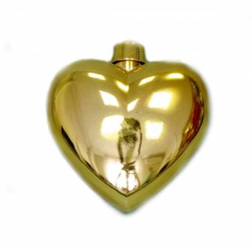 Игрушка глянцевое Сердце, материал: пластик, Размер 230мм, Цвет: золото