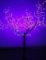 Светодиодные деревья Rich LED Сакура 250, 24В, РОЗОВОЕ