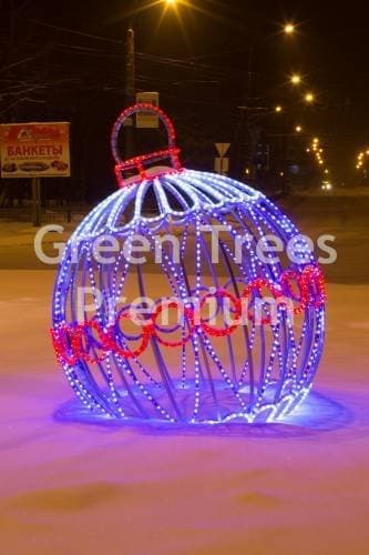 Световой шар уличный "Оригинальный", мульти 1,6 м
