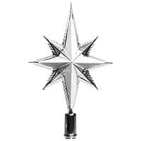 Верхушка Звезда 25 см серебряная (Kaemingk)