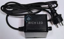 Трансформатор Rich LED 220/24 В 1.5 м для ДРЕДОВ соединяемых,50 Вт, черный