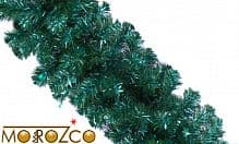 Гирлянда Рождественская 9 270*28 см зеленая, украшение бирюза MOROZCO