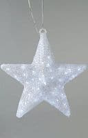Акриловая звезда. 120 белых светодиодов. Размер 60 см