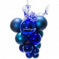 Гроздь из пластиковых шаров 30 см синяя (Snowhouse)