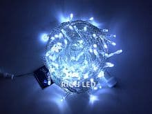 Светодиодная гирлянда Rich LED 10 м, 24В, БЕЛЫЙ, прозрачка