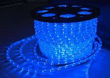 Дюралайт 50м LED, круглый, синий, 3-жилы, 24 л/м