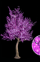 Световое дерево с акриловым стволом Розовый цветок 2м, 776 розовых диодов, коробка 1 шт., шт.