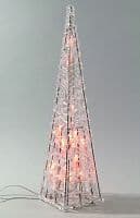 Акриловая пирамида, 80 ламп. Размер 120 см